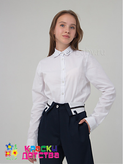 Блузка (брошь в комплекте), арт.: BLU 3155